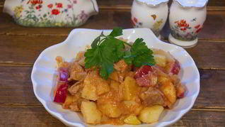 Рецепт Гуляша из свинины с картофелем