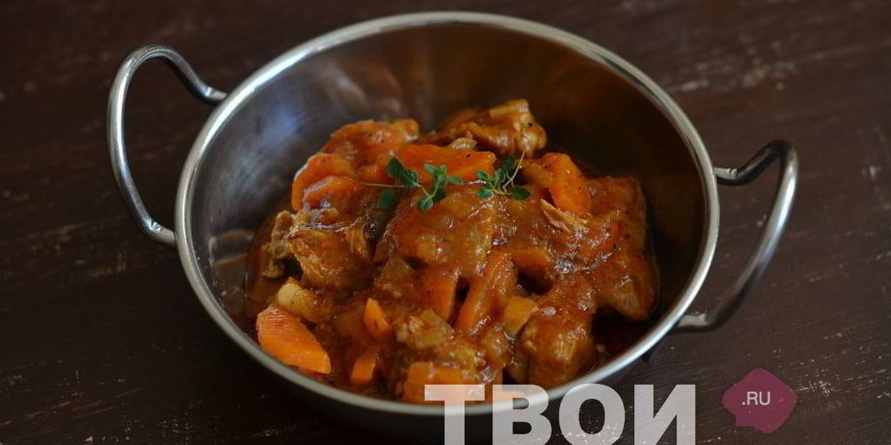 Как приготовить гуляш из свинины в мультиварке