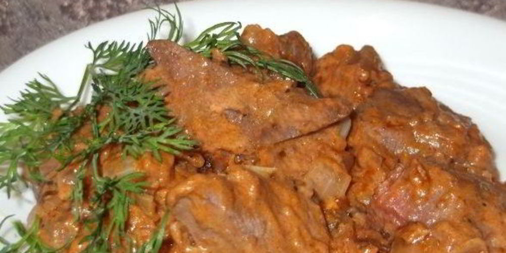 Как приготовить гуляш из свиной печени