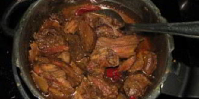 Рецепт гуляша из языка