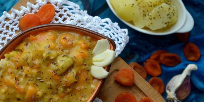 Рецепт гуляша по-восточному с курагой