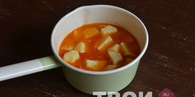 Рецепт постного картофельного гуляша