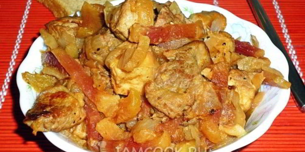 Как приготовить свиной гуляш с китайской редькой