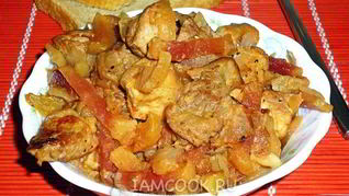 Рецепт Свиного гуляша с китайской редькой