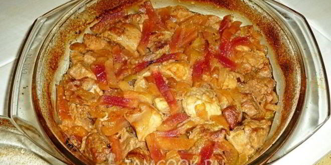 Рецепт свиного гуляша с китайской редькой