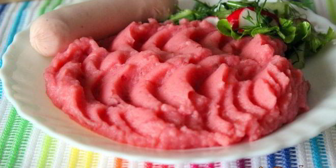 Рецепт картофельно-свекольного пюре