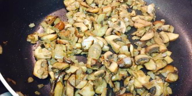 Рецепт картофельного пюре с грибами и зеленью