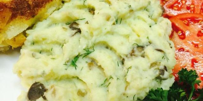 Рецепт картофельного пюре с грибами и зеленью
