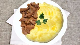 Рецепт Картофельного пюре с яйцом на сливках