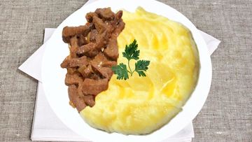 Рецепт Картофельного пюре с яйцом на сливках