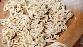 Рецепт Китайской домашней лапши без яиц