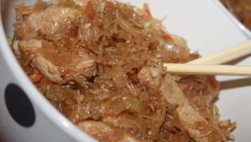 Рецепт Китайской лапши со свининой
