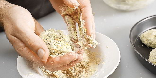 Рецепт английских котлет с лососем, брокколи и картофельным пюре