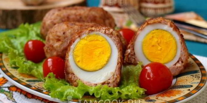 Рецепт котлеты с яйцом внутри