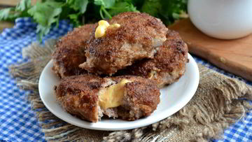 Рецепт Котлет из фарша с начинкой