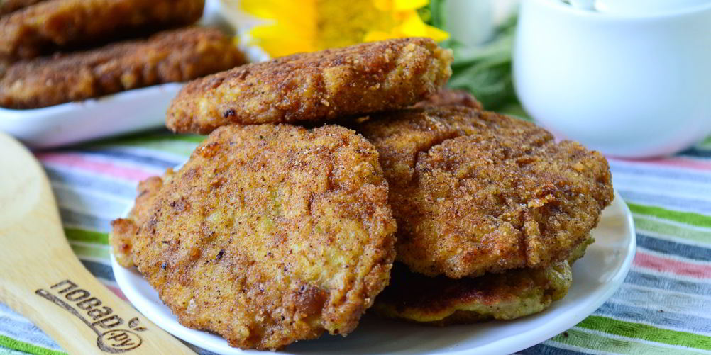 Как приготовить котлеты из кабачков и фарша жареные