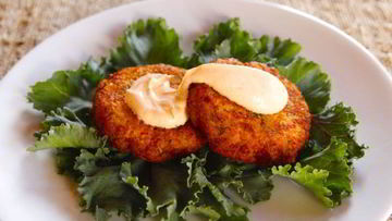 Рецепт Котлет из лосося с луком