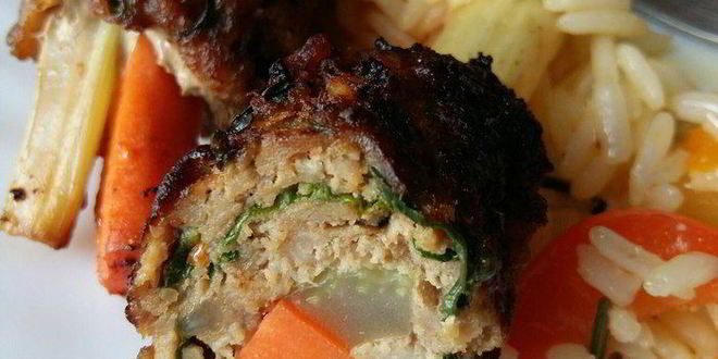 Рецепт котлет по-корейски на подушке из риса с овощами