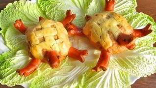 Рецепт Котлет с сыром Черепашки