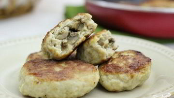 Рецепт Куриных котлет, фаршированных грибами