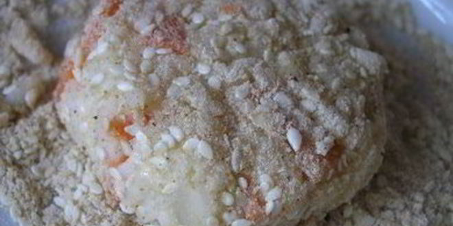 Рецепт рисовых котлеток в кунжутной панировке