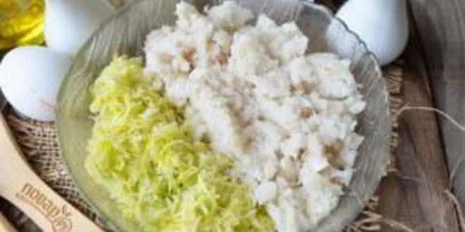 Рецепт рыбных котлет с творогом и кабачками