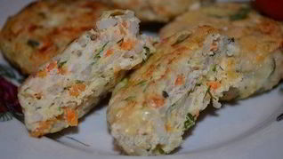 Рецепт Сочных куриных котлеток с рисом и овощами