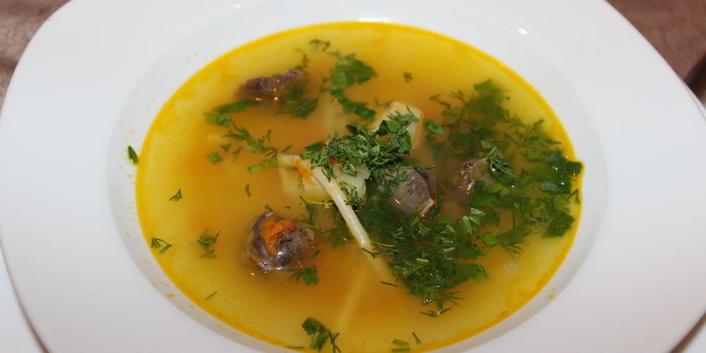 Как приготовить куриную лапшу с потрохами