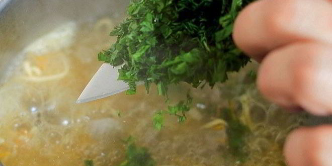 Рецепт куриной лапши с потрохами