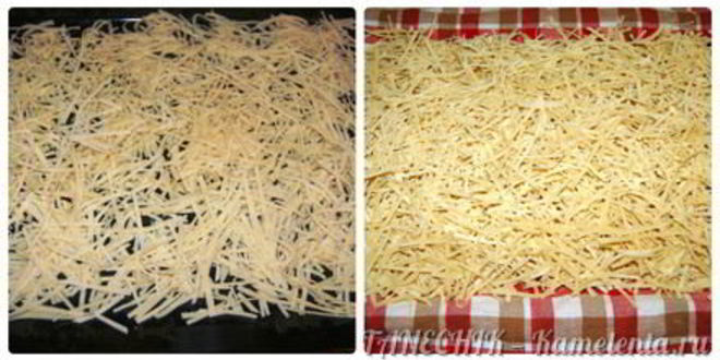 Рецепт лапши домашней