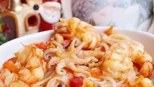 Рецепт Лапши с морепродуктами по-китайски