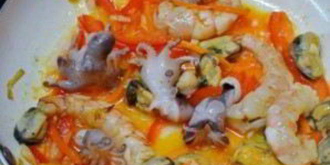 Рецепт лапши с морепродуктами по-китайски