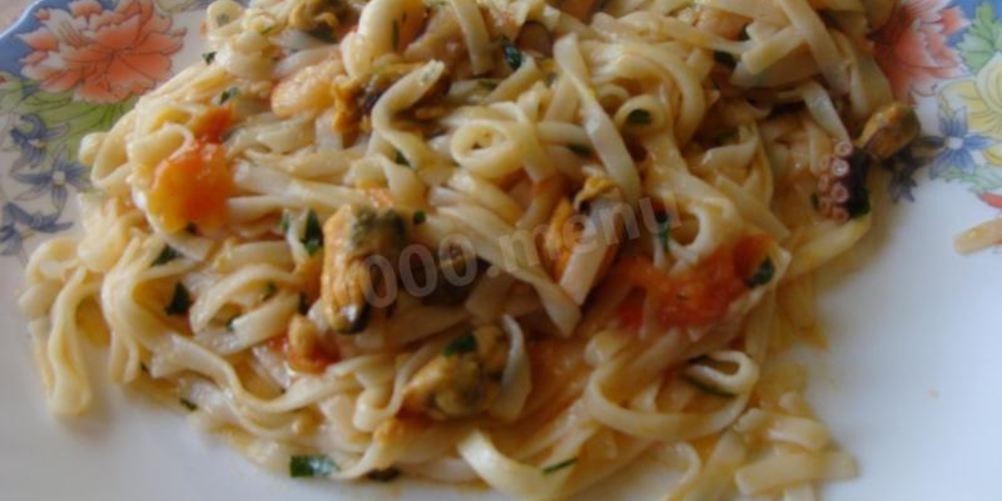 Как приготовить лапшу с морепродуктами