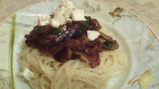 Рецепт Лапши Удон с грибами шиитаке