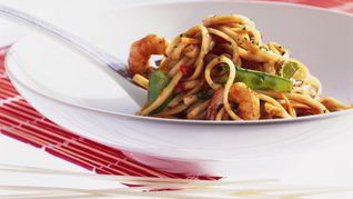 Рецепт Лапши удон с соусом терияки