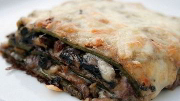 Рецепт Изысканной лазанья с грибным ассорти