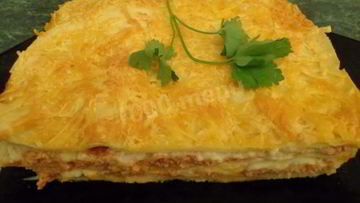 Рецепт Лазаний болоньезе