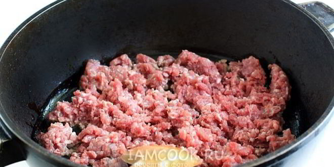 Рецепт лазаний из лаваша с фаршем и сметанным соусом