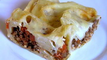 Рецепт Лазаний из лумакони с мясным соусом по-мексикански