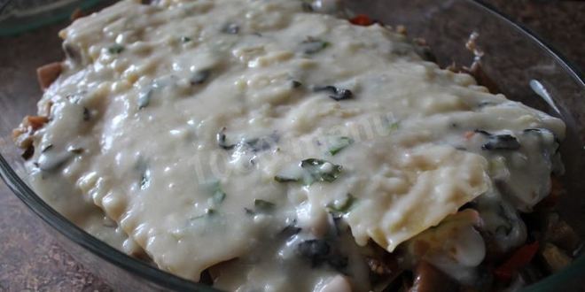 Рецепт лазаний постная