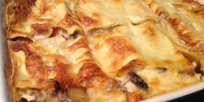 Рецепт лазаний с баклажанами и индейкой