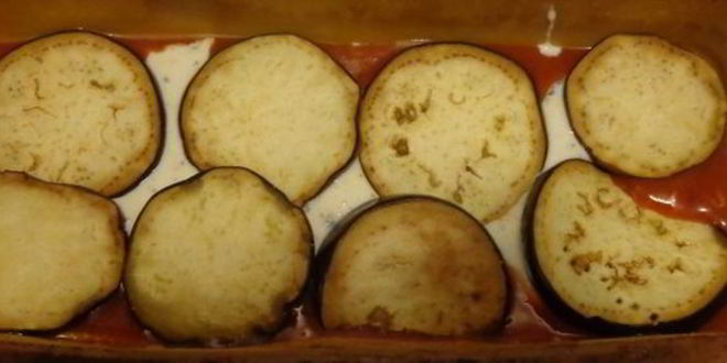 Рецепт лазаний с баклажанами, рикоттой и моцареллой