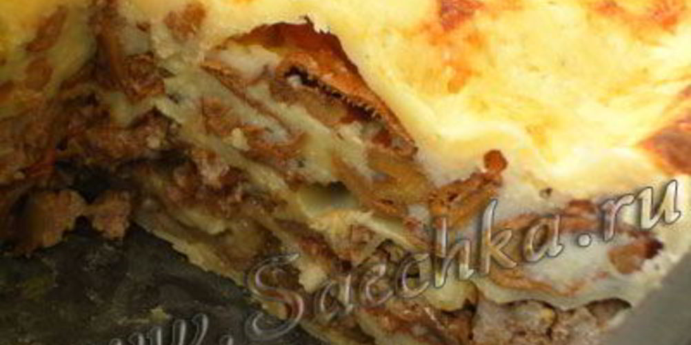 Как приготовить лазанья с фаршем и грибами