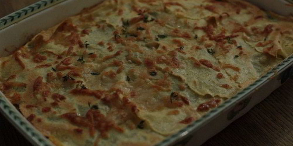 Как приготовить лазанья с грибами, козьим сыром и шпинатом