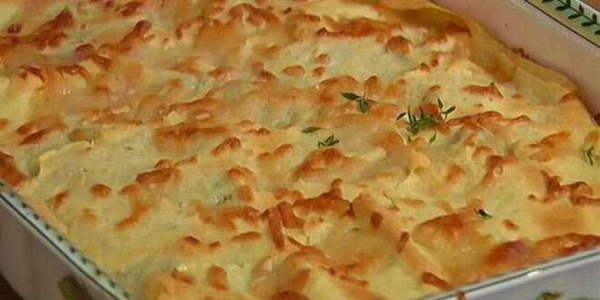 Рецепт лазаний с грибами, козьим сыром и шпинатом