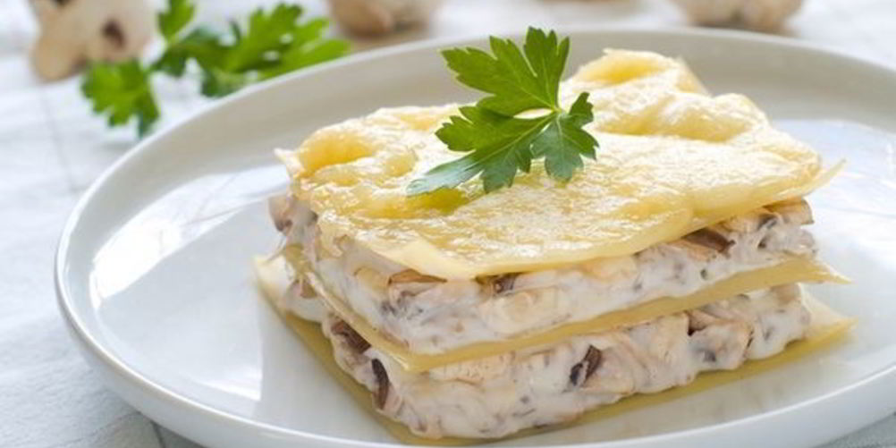 Как приготовить лазанья с куриной грудкой и шампиньонами