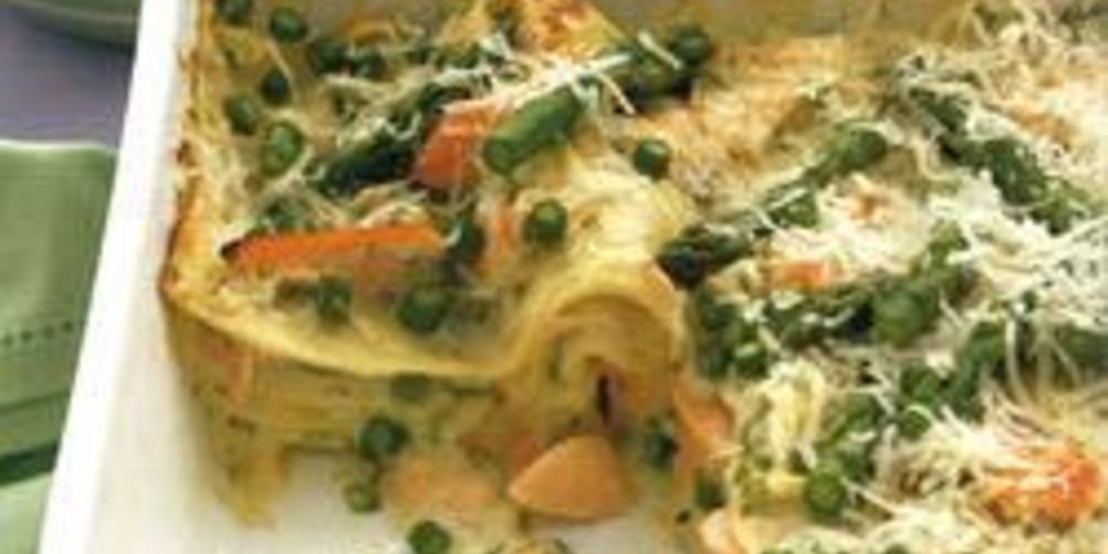 Как приготовить лазанья с лососем и спаржей