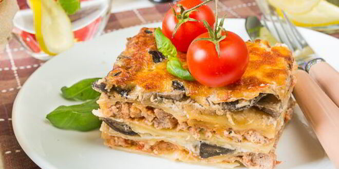 Рецепт лазаний с мясом и лесными грибами