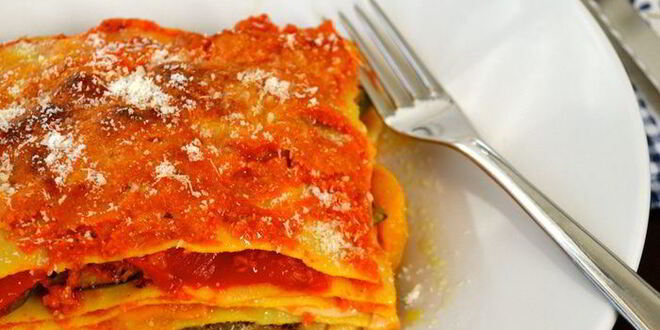 Рецепт лазаний с овощами-гриль