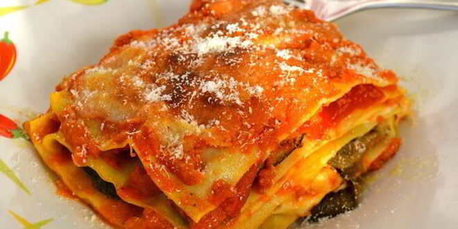Рецепт лазаний с овощами-гриль